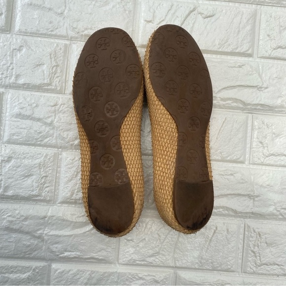 TORY BURCH  Python Embossed Leather Minnie Scrunch Ballet Flats - Picture 4 of 8